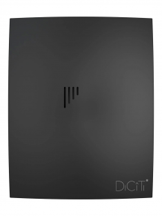 BREEZE 4C Matt black, Вентилятор осевой вытяжной с обратным клапаном D 100, декоративный