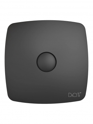 RIO 4C Matt black, Вентилятор осевой вытяжной с обратным клапаном D 100