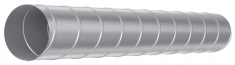 Воздуховод круглый, серия DG, L2000, D150, оцинкованная сталь, 0,5ц