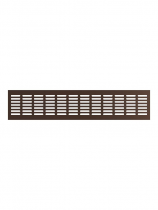 4810DP Al Dark bronze, Решетка переточная алюминиевая с анодированным покрытием 480x100, Dark bronze