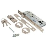 Врезной замок KALE KILIT 152R-85BS45-NI-GNC68-3KEY-(SP,Ros)-STB 152R4000162 (Бэксет: 40 мм)