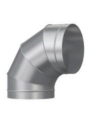 Отвод, серия OTG, для круглых воздуховодов на 90°, D250, оцинкованная сталь