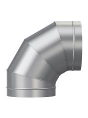 Отвод, серия OTG, для круглых воздуховодов на 90°, D250, оцинкованная сталь