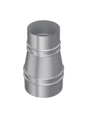 Редуктор, серия GGB, для круглых воздуховодов, D100/125, оцинкованная сталь.