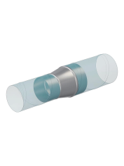 Редуктор, серия GGB, для круглых воздуховодов, D100/125, оцинкованная сталь.