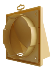 Стеной выход вентиляц. вытяж. с обр. клап1919К15,16ФВ беж