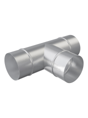 Тройник, серия TPG, для круглых воздуховодов, D150, оцинкованная сталь