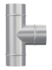 Тройник, серия TPG, для круглых воздуховодов, D150, оцинкованная сталь