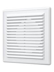 Решетка вентиляционная RF фланец D100 разъемная 150x150 пластик ERA