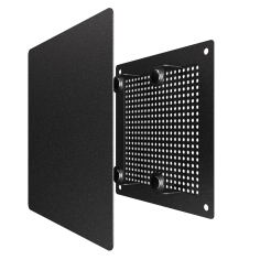 Решетка вентиляционная RVM сетка разъемная на магнитах 140х140 окраш.сталь Black ERA