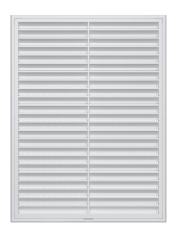 Решетка вентиляционная RZN сетка разъемная 300х400 пластик ERA