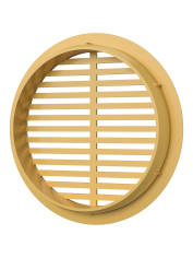 Решетка переточная круглая D50 с фланцем D45 беж