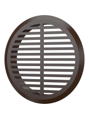 Решетка переточная круглая D50 с фланцем D45 кор