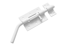 Засов гаражный ЗГ-100 /белый/