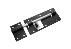 Засов гаражный с проушиной 300мм /черный/