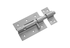 Засов дверной ЗД-100 /серый металлик/