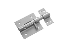 Засов дверной ЗД-80 /серый металлик/