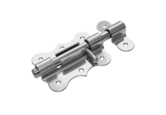 Засов дверной фигурный ЗДФ-100 /хром/