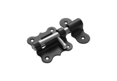 Засов дверной фигурный ЗДФ-60 /черный/