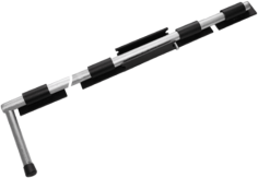 Засов ДОБРЫНЯ 1000мм /черный/