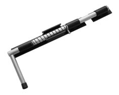 Засов ДОБРЫНЯ 450мм с пружиной мод.2/черный/