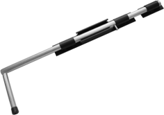 Засов ДОБРЫНЯ 600мм мод.2/черный/