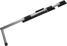 Засов ДОБРЫНЯ 600мм с пружиной мод.2/черный/