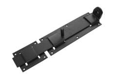 Засов плоский с проушиной ЗПП-350мм /черный/