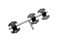 Засов унив. фигурный ЗУФ-300 /черный/