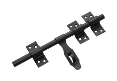 Засов универсальный ЗУ-250 с накладкой /черный/