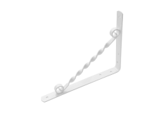 Кронштейн фигурный 250*200 /белый/