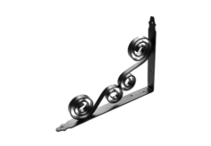 Кронштейн фигурный 250*200 мод.8 /черный/