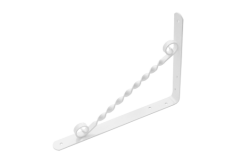 Кронштейн фигурный 300*225 /белый/