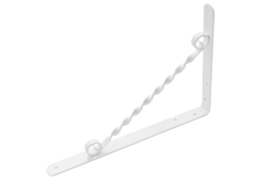 Кронштейн фигурный 350*250 /белый/