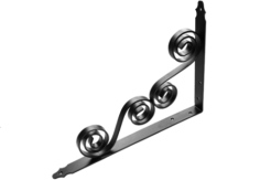 Кронштейн фигурный 350*250 мод.8 /черный/