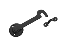 Крючок дверной 150 мм. /черный/