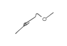 Крючок прутковый мод. 4 /серый металлик/