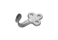 Крючок-вешалка фигурный мод. 2 /серый метал/