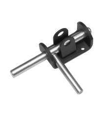 Засов воротный (75) 140мм с проушиной (черный)