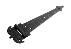 Петля-стрела фигурная ПС-300 мод.2 /кованая/ серия ЯРОСЛАВЛЬ (черный)