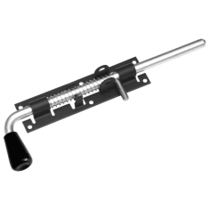 Засов с пружиной ЗСП-300 мод.2 с проушиной /черный/