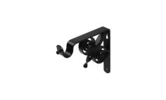 Кронштейн ВИНТАЖ мод.3 D20 однорядный 12см (черный)