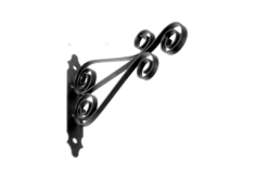 Кронштейн для кашпо мод.3  29 см (черный)