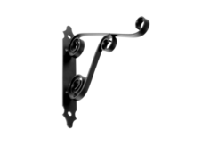 Кронштейн для кашпо мод.5  25 см (черный)