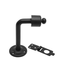 Стопор дверной с фиксатором 100*50мм (черный)