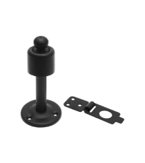 Стопор дверной с фиксатором 90мм (черный)