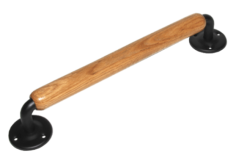 Ручка декоративная мод.13 (330мм) дуб /черный/