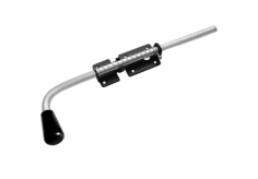 Засов с пружиной 400 мм /черный/