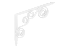 Кронштейн фигурный 300*225 мод.8 /белый/