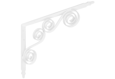 Кронштейн фигурный 350*250 мод.8 /белый/